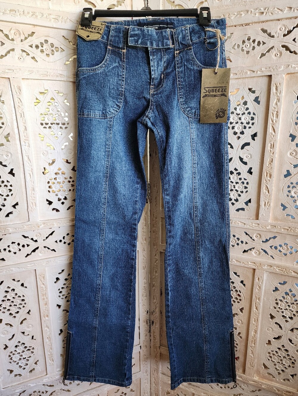 NWT Vintage Y2K Squeeze Denim Jeans- Size 1/2 Juniors
